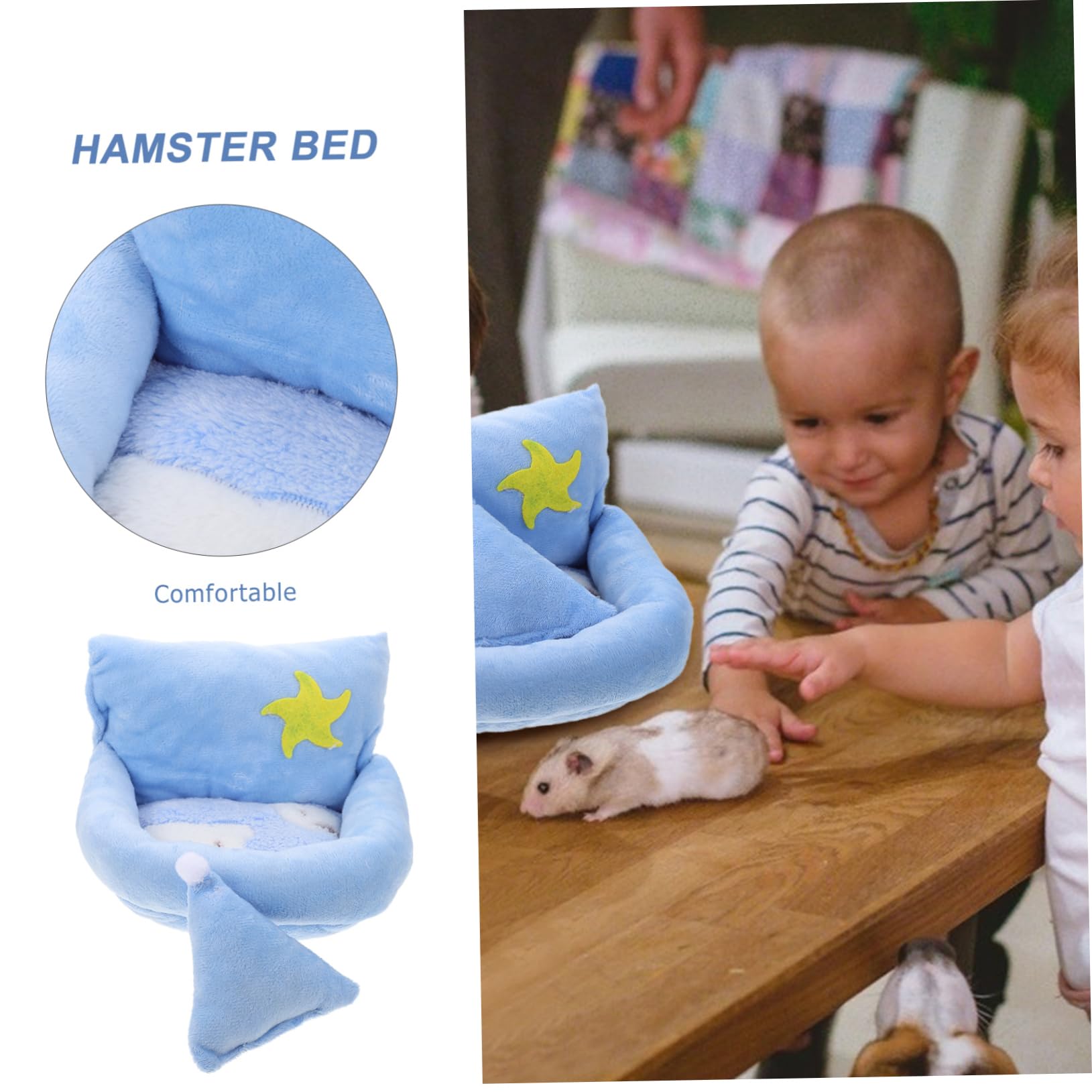 Housoutil 3stücke Kuschelnest Für Kleintiere Plüschbett Für Hamster Meerschweinchen Und Zuckergleiter Winterversteck Für Haustiere Und Warm Für Entspannte Ruhezeiten