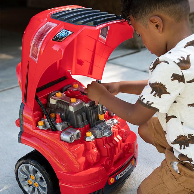 Fat Brain Toys My Auto Shop Engine Builder - Pretend Mechanic Playset for Ages 3+