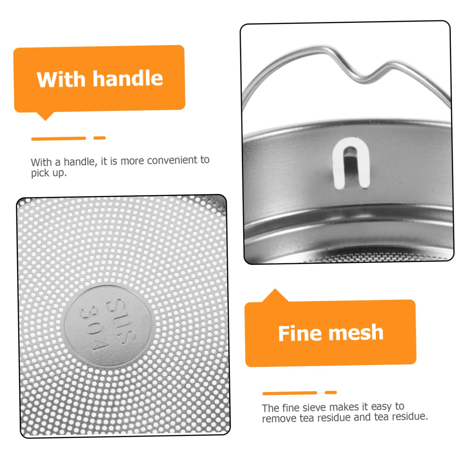 STOBAZA 2pièces Infuseur à Thé Acier Inoxydable Réutilisable Filtre à Maille Fine Compatible Avec Bouteilles Et Précis Pour Amateurs De Thé