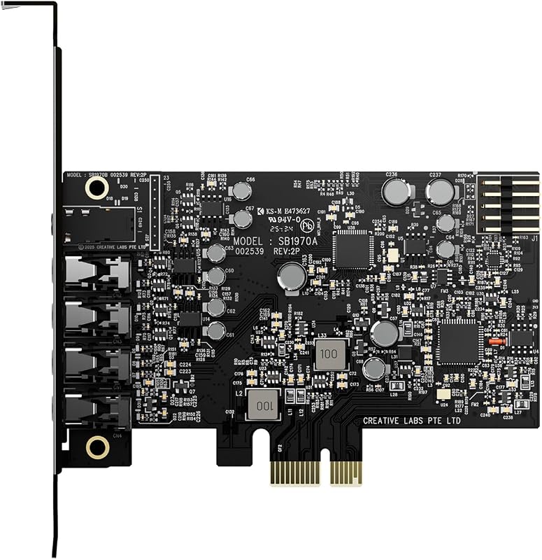 Zvuková karta Creative Sound Blaster Audigy FX Pro PCIe – 7.1 Surround Sound, AutoEQ, zvuk vo vysokom rozlíšení pre PC