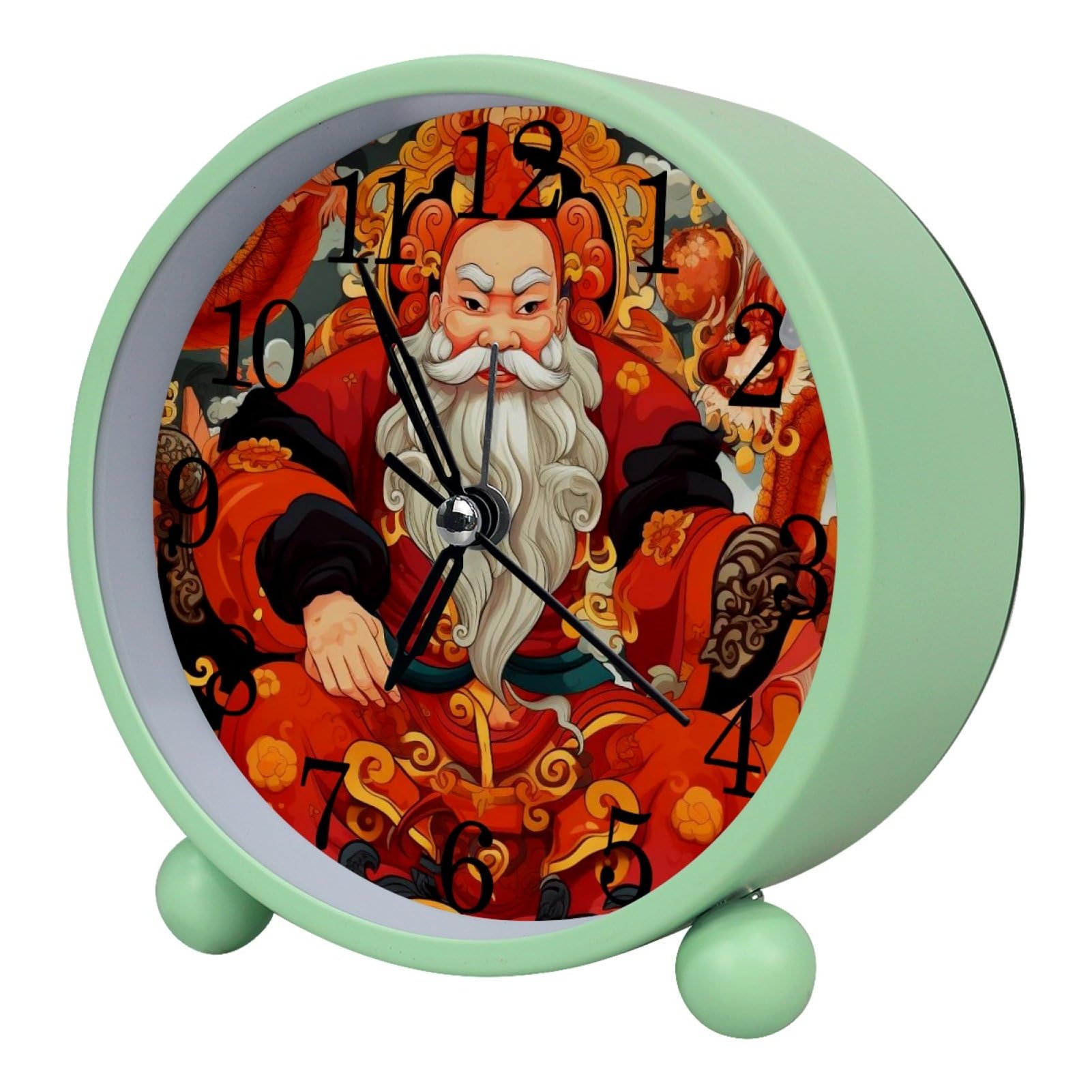 etoenbrc Battery Operated Clock Slient Plastic Table Clock Battery Operated Bedside Alarm Clock with Light for Bedroom Living Room(Color134)