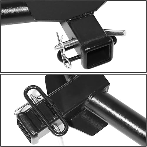 Miniatura 3 de DNA Motoring TH-N-033 Receptor de enganche de remolque clase 3 con pasador de enganche, apertura de tubo receptor de 2 pulgadas + marco de tubo