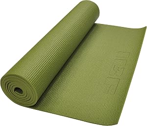 Tapis de yoga extra épais IBF Iron Body Fitness 1/4 pouce, surface antidérapante, tapis d'exercice pour yoga, Pilates, gymnastique, salle de gym à domicile - Vert