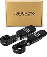 Vista 1 de Streamliner - Juego de estriberas de carretera y montaje CNC para Harley Sportster Softail Dyna Road King Road Glide Street Glide con protector