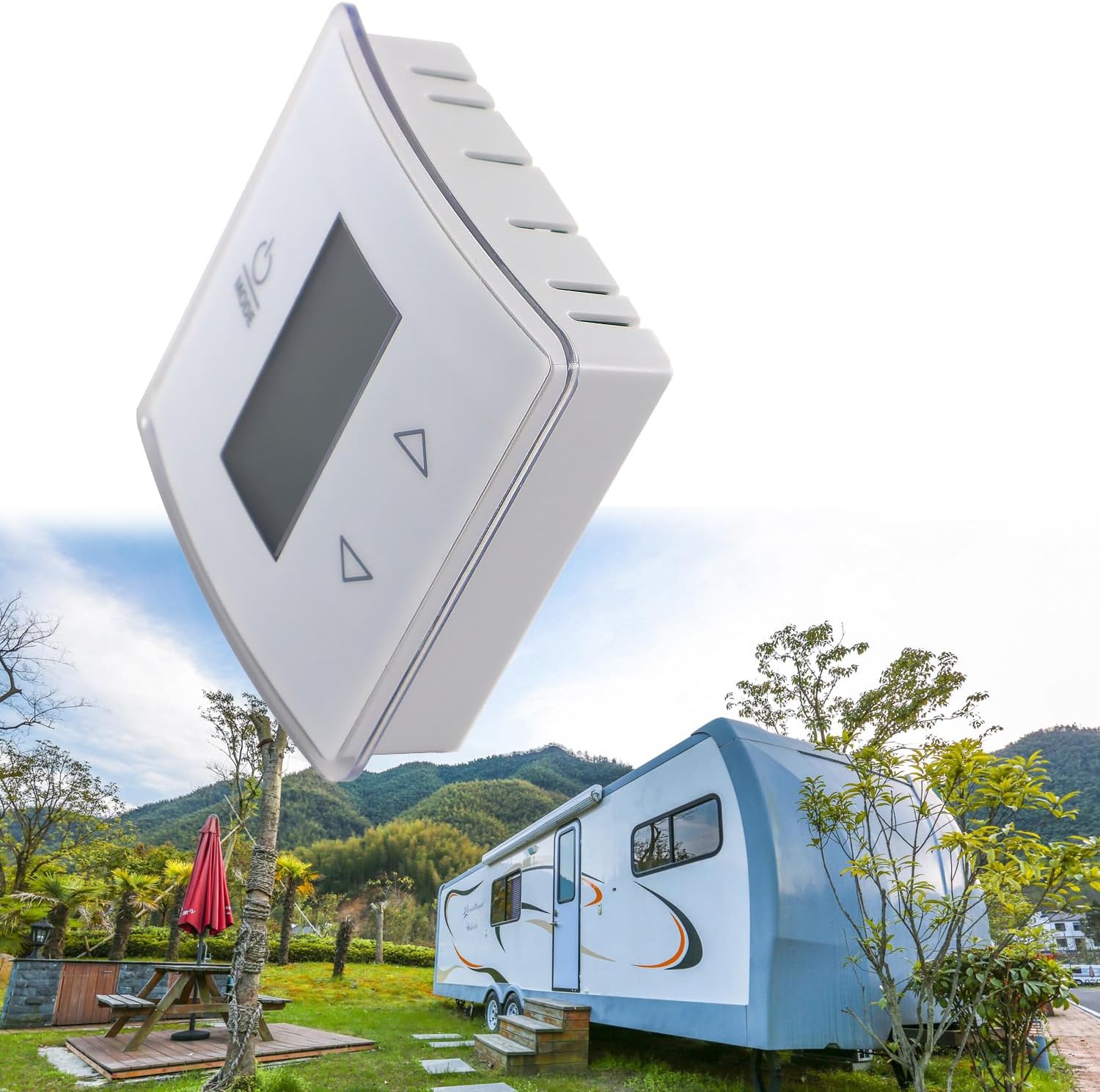 3316250.700 RV Single Zone Wall Thermostat Replacement for Dometic for RV/Camper Conditioners 3316250.712, 3-Wire