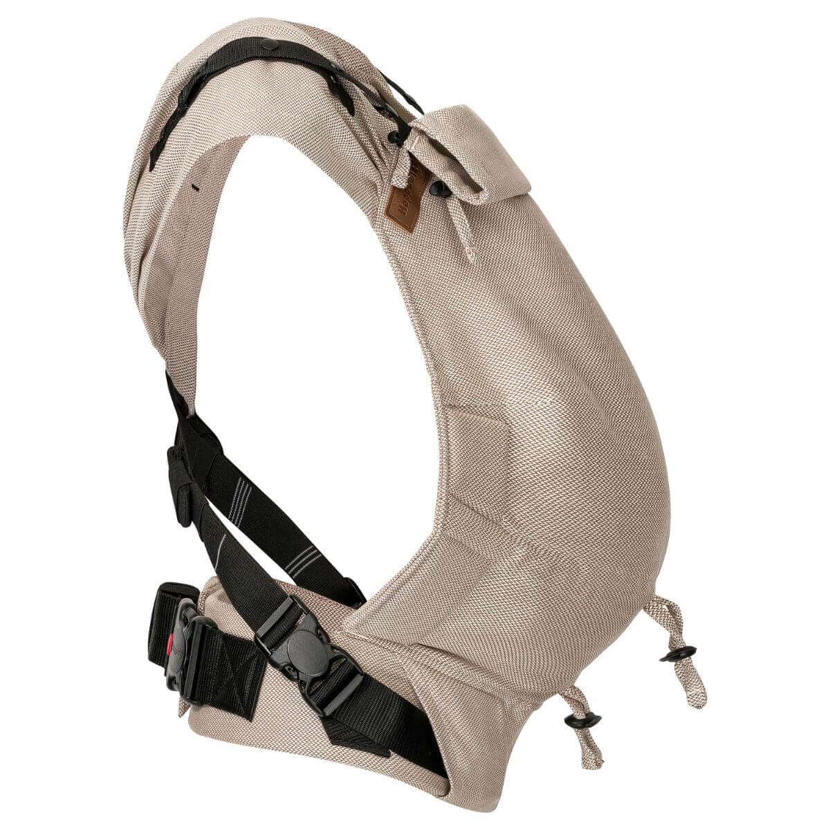 Hoppediz Primeo Babytrage für Neugeborene – Ergonomische Babytrage aus 100% kbA Baumwolle – Bauchtrage, Hüfttrage & Rückentrage