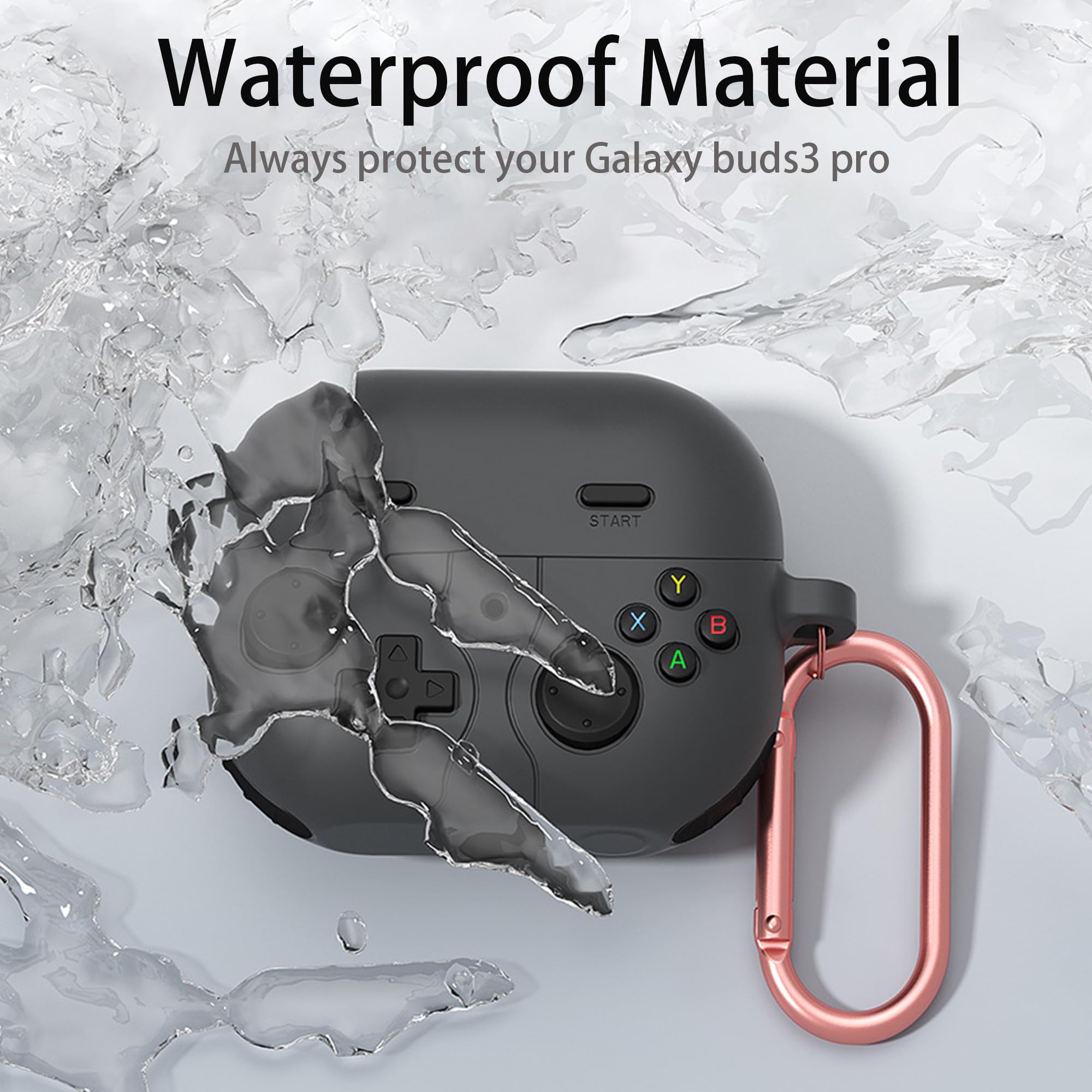 Samsung Galaxy Buds3 Pro ローズゴールドケース Samsung Galaxy Buds3 Pro ローズゴールドケース Hybrid Flex