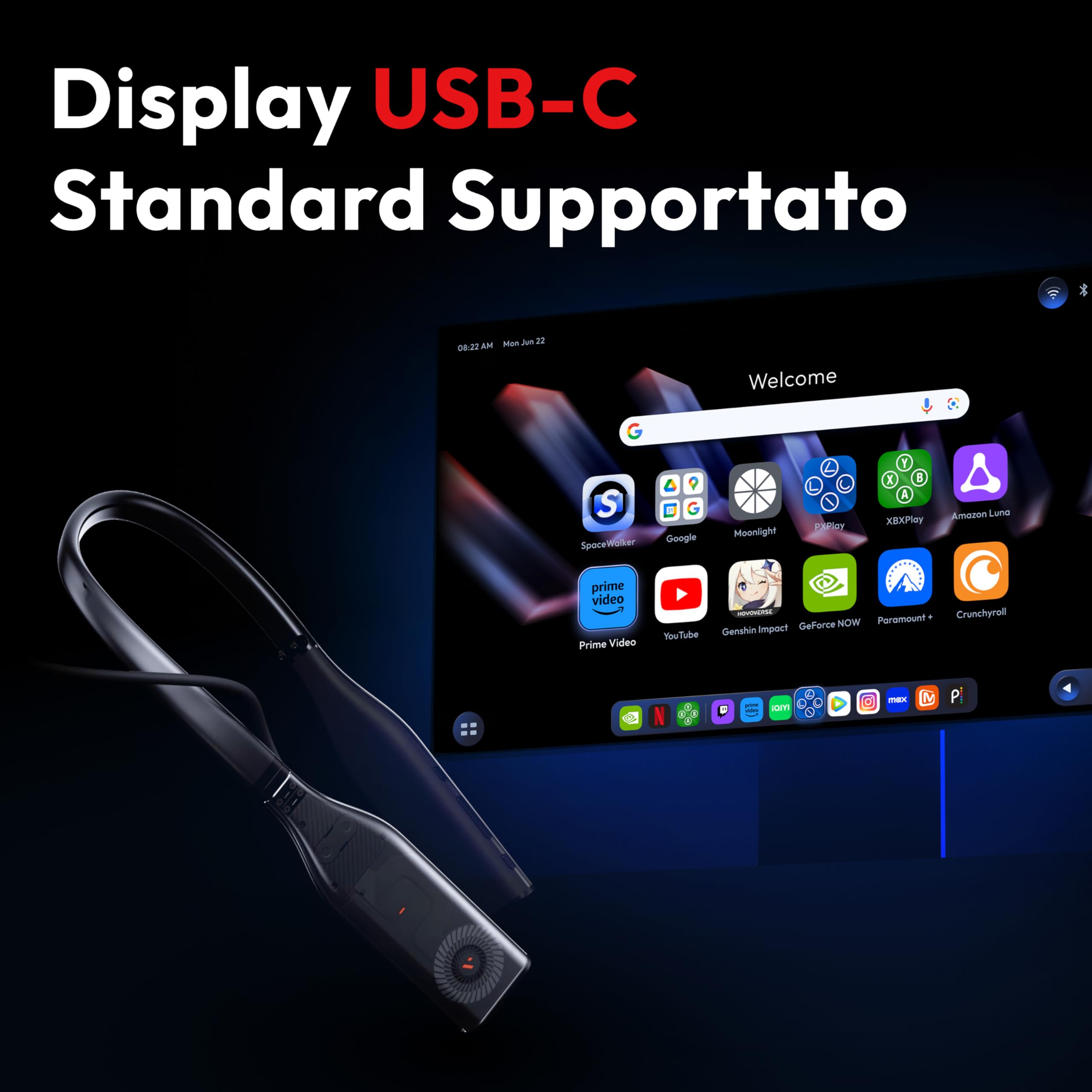 VITURE Pro Neckband,partner ufficiale di PSPlay, Multi-screen/3DoF/Smooth Follow/Ambient Mode, 3D Player, AI Assistant, libertà quasi wireless per il gioco e lo streaming,12GB+256GB