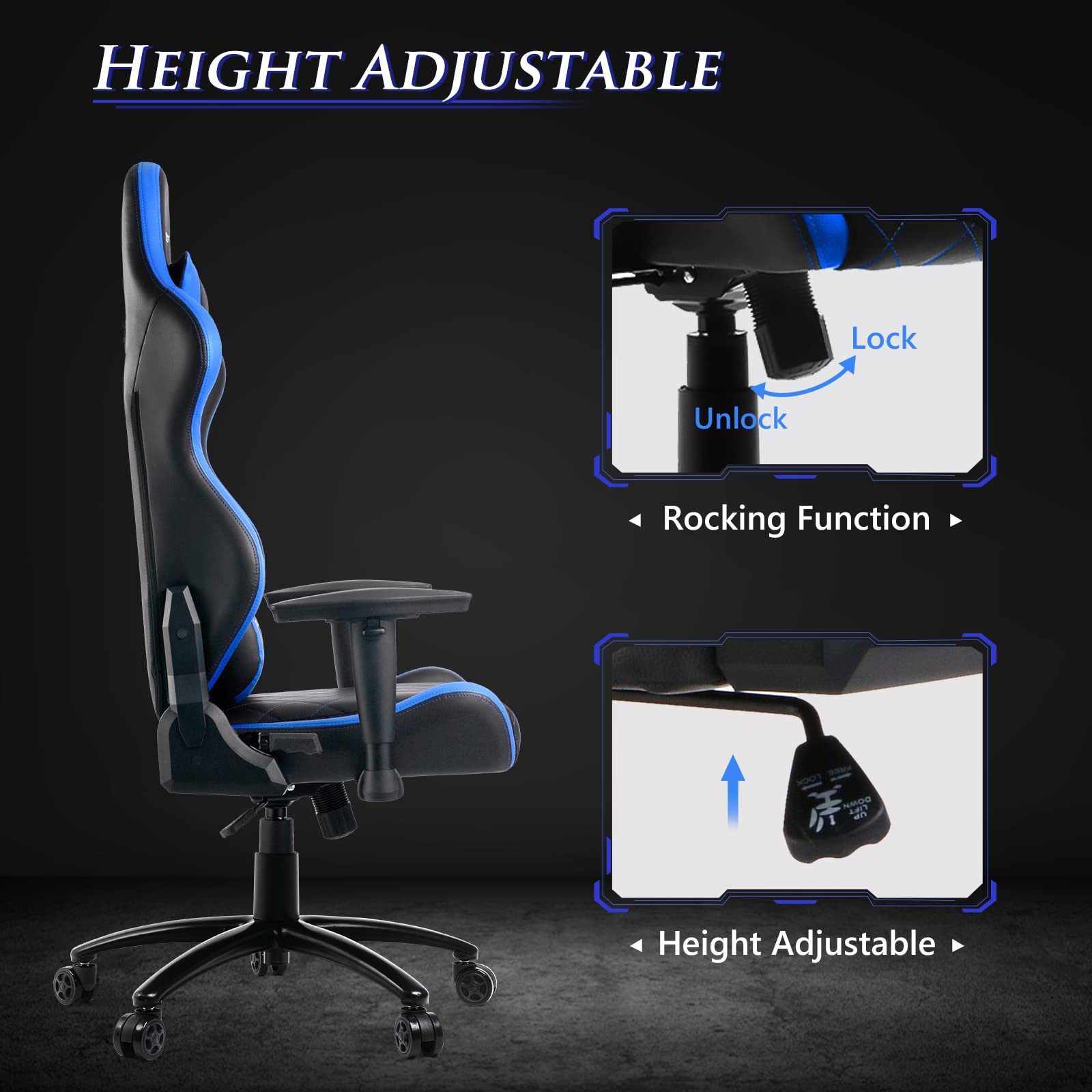 Buy GTRACING Gaming Chair, Ergonomic Heavy Duty Racing Video Game Chair