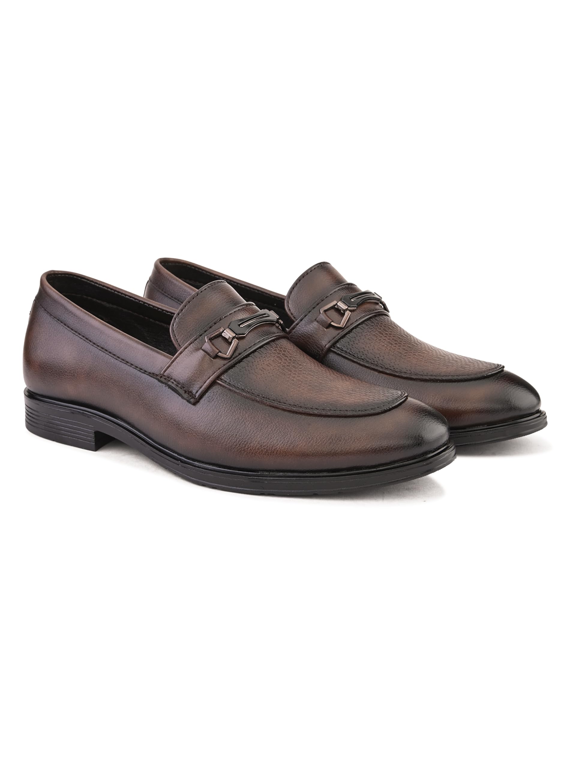Mens Stridesoul Formal Loafers | Slip-On Office Dress Shoes for Men | Lightweight & Comfortable Moccasins for Daily Use-image-3