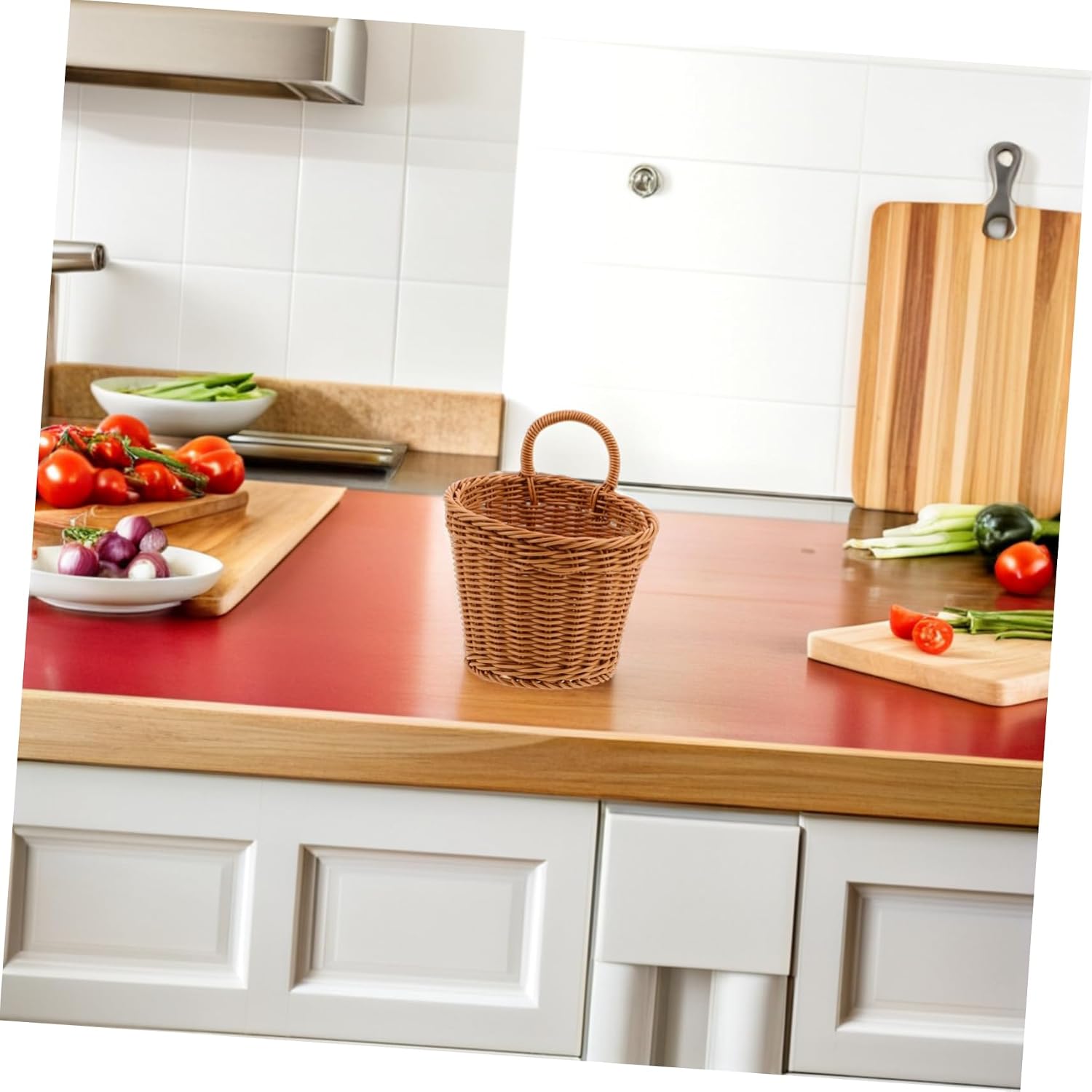 Woven Kitchen Storage Basket Hanging Basket for Onion Garlic Ginger