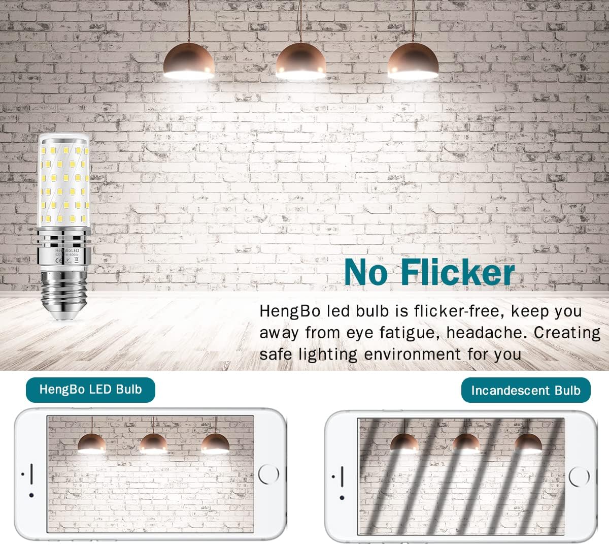100 Watts Equivalent E26 Corn Bulbs, Medium Screw LED Light Bulb 1200LM, Daylight White 6000K, 4-Pack