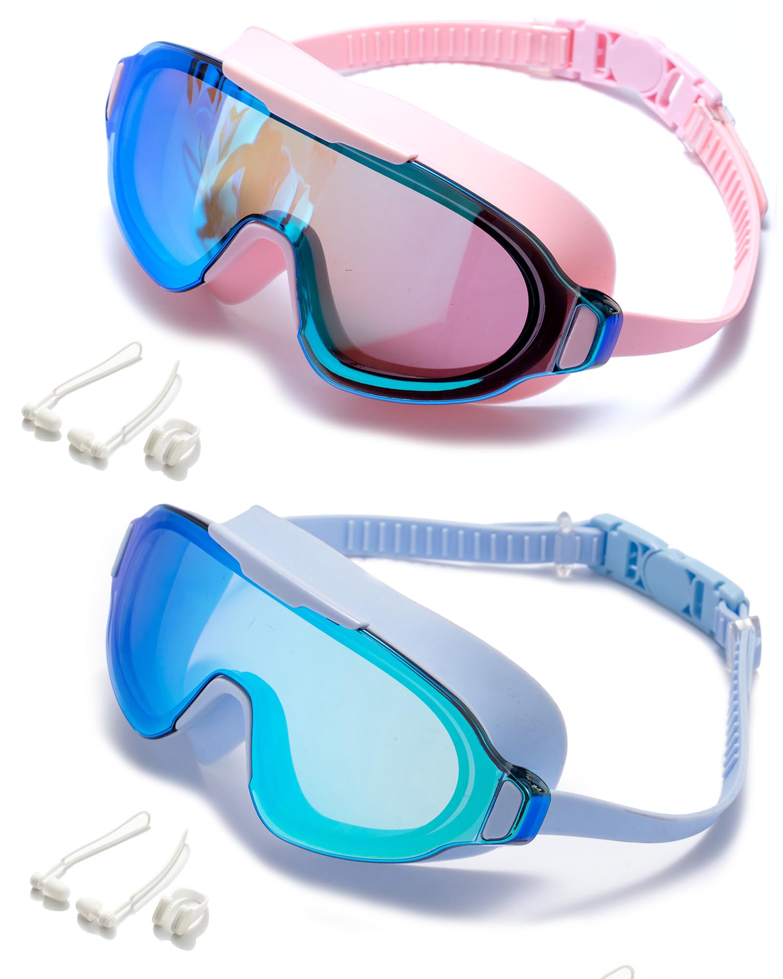 Seasprint Swim Goggles,Wide Angle Anti-fog and UV Leak Proof Goggles,Fashion Swim Glasses for Men Women