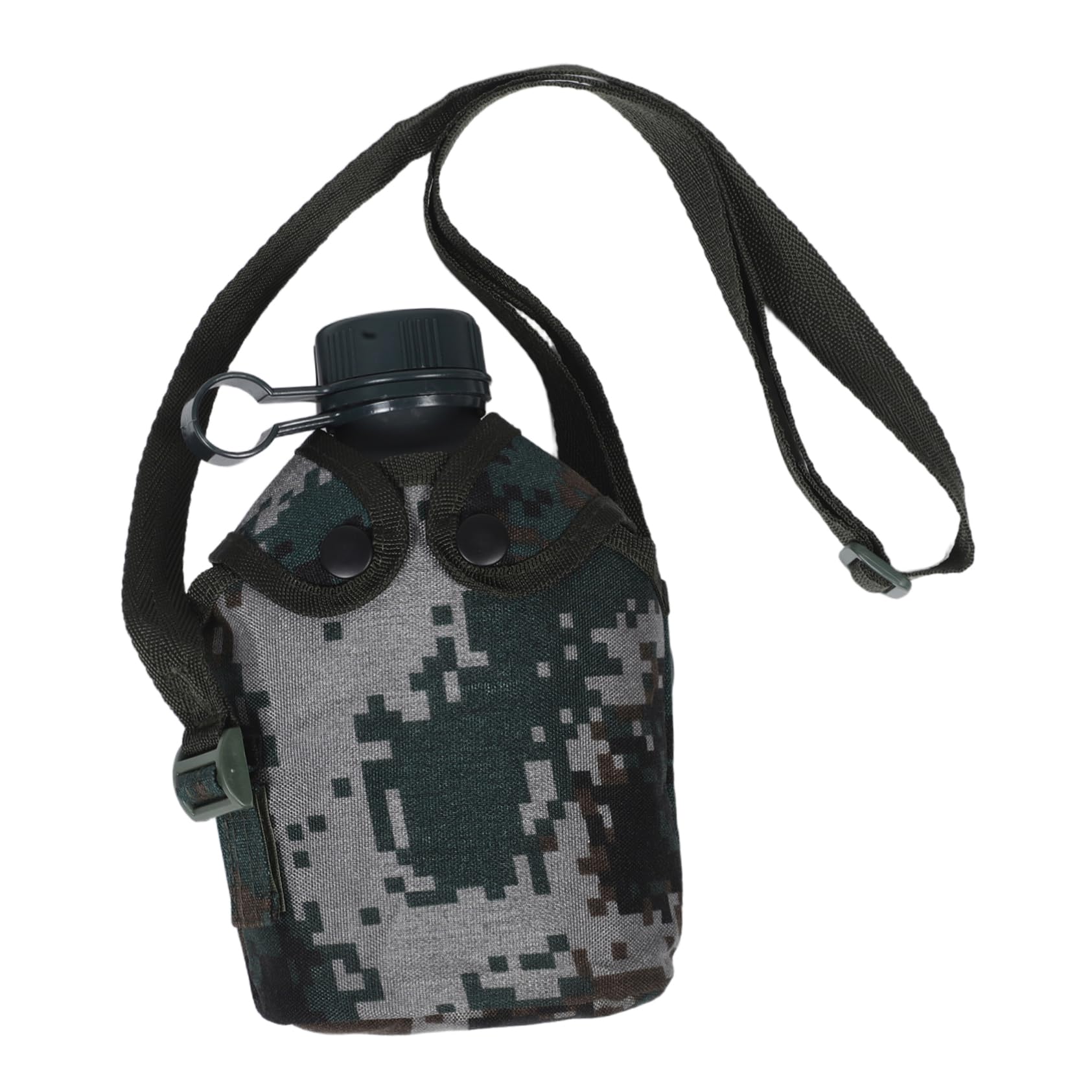 HEMOTON Borraccia Sportiva in Alluminio con Stile Moderno e Design Mimetico, Bottiglia Portatile per Trekking, Escursionismo e Addestramento Outdoor