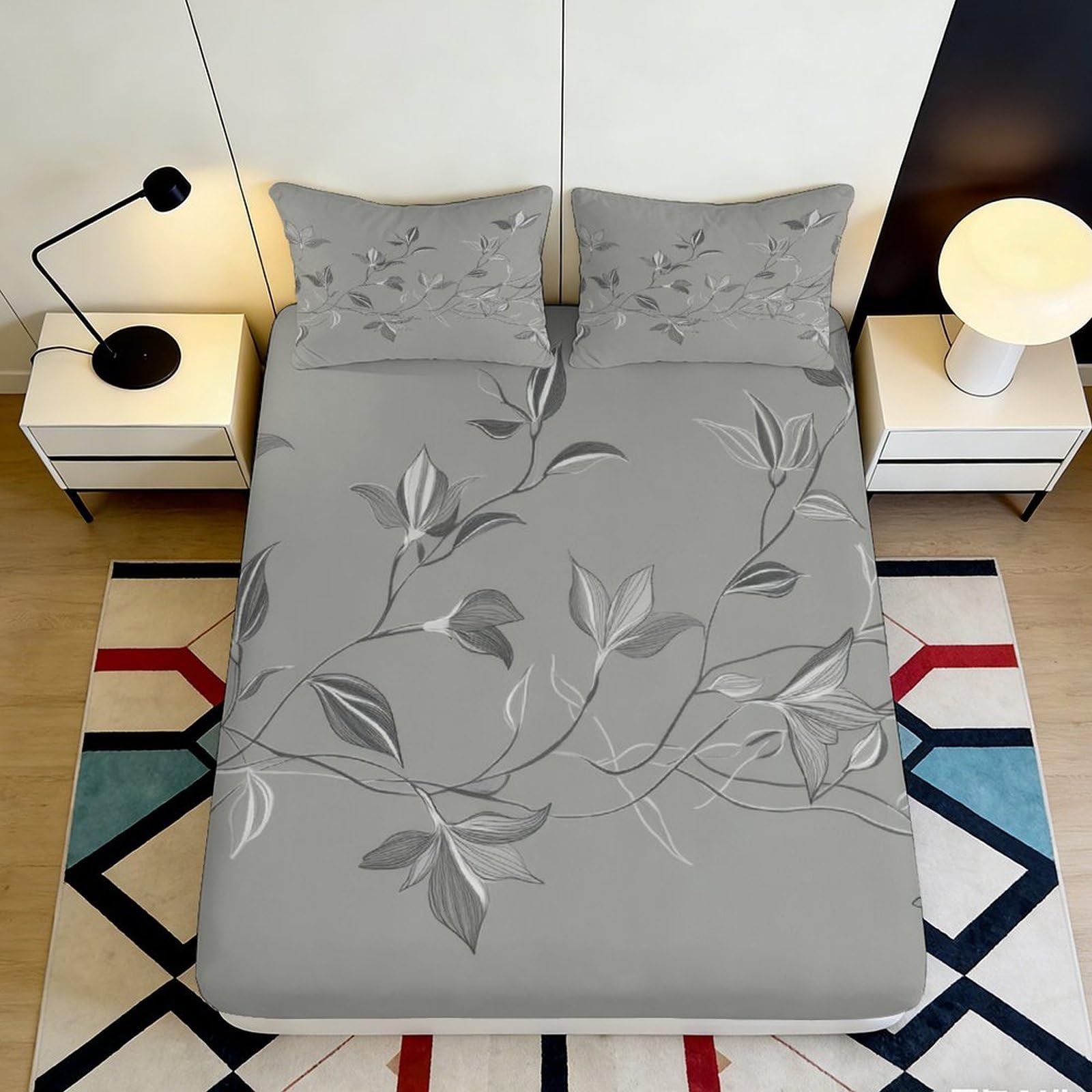 3D Printed Rome Cityscape Fitted Sheet Microfiber Deep Pocket Bedroom Bedding Set Artistic Mattress Fitted Cover Washable 200x200x25cm