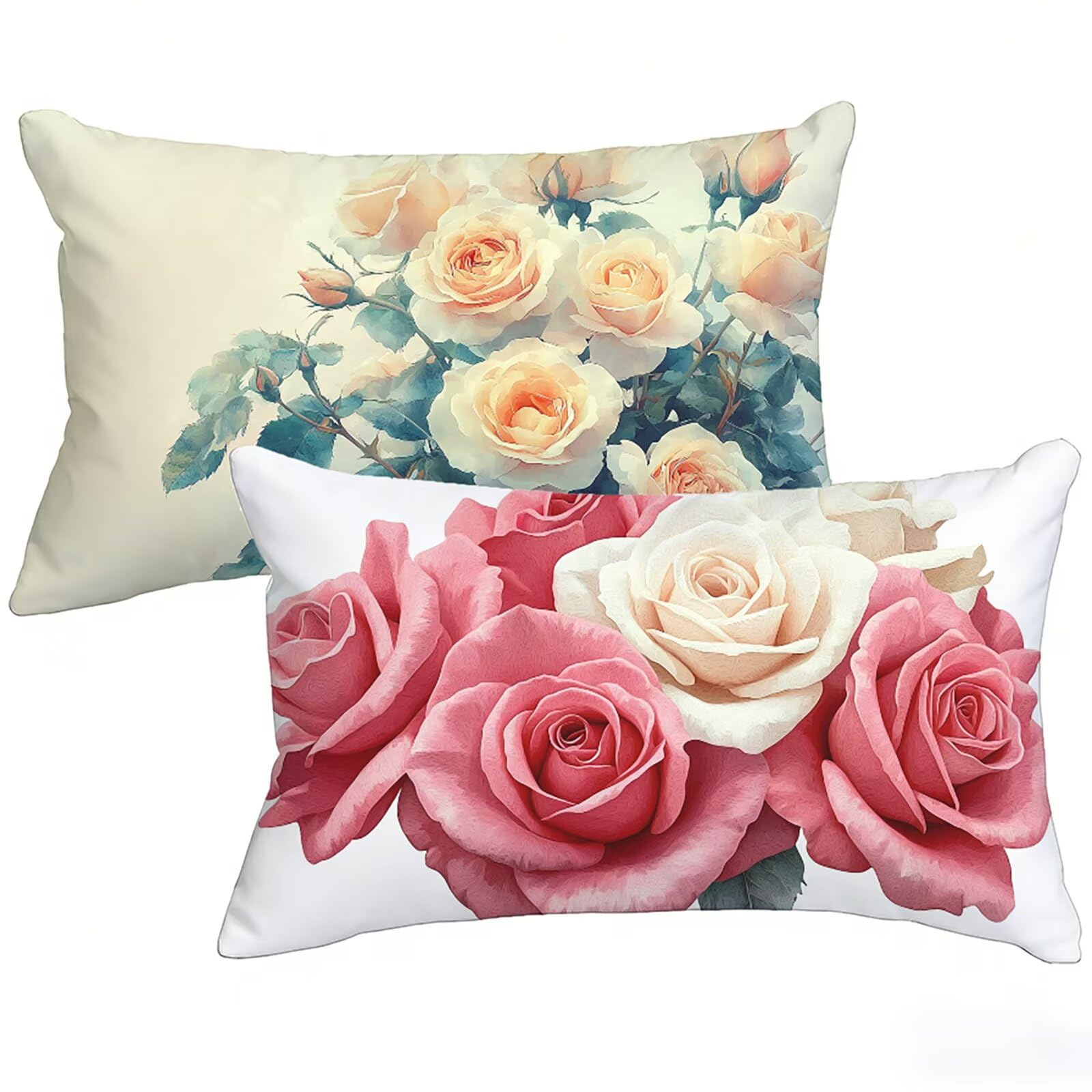 Taie oreiller 50 x 70 cm au motif fleur pour rafraîchir le salon de jardin ce printemps