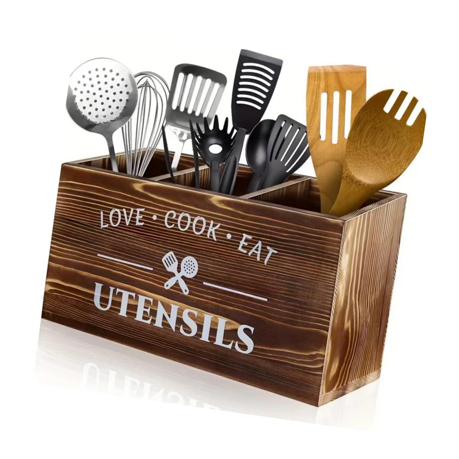 Xinsheinelry Sturdy Wood Tableware Rack for Countertop Coffee Station or Outdoor Picnics Accessory Coffee Condiment Planner