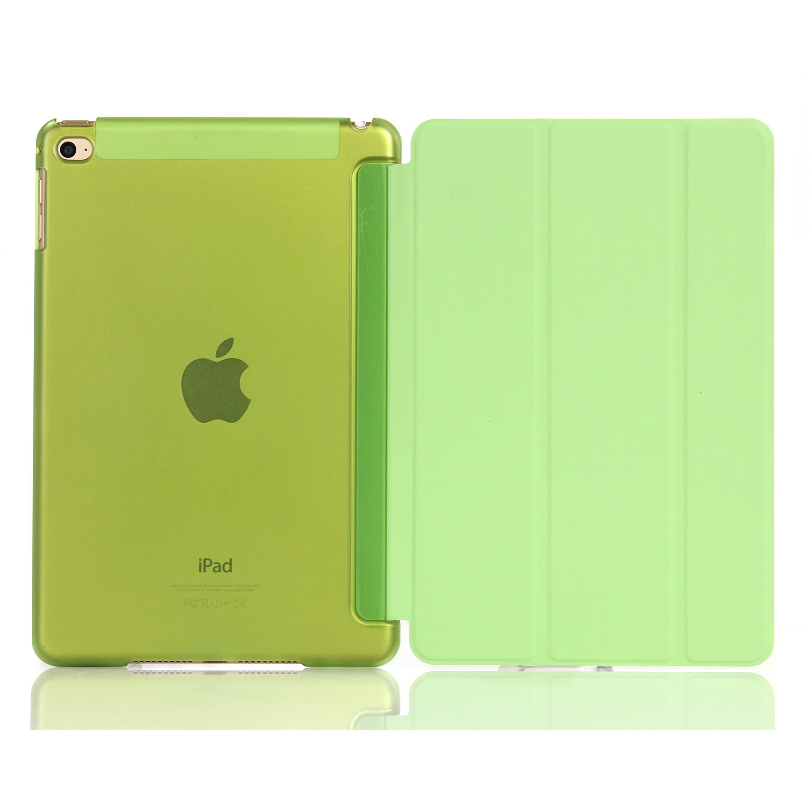 Tobo Mini 4 Case,Smart Cover Folded Ultra Thin Luxury Leather Protective Case for IPad Mini 4 (Green) TD-103CC
