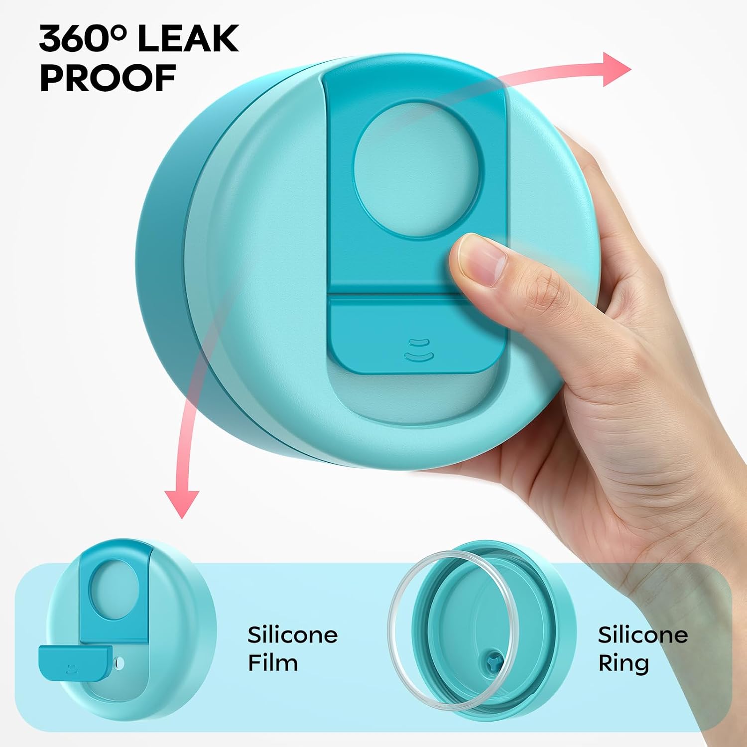 14 oz Kids Thermo for Hot Food, Leakproof Insulated Vacuum Jar/Blue