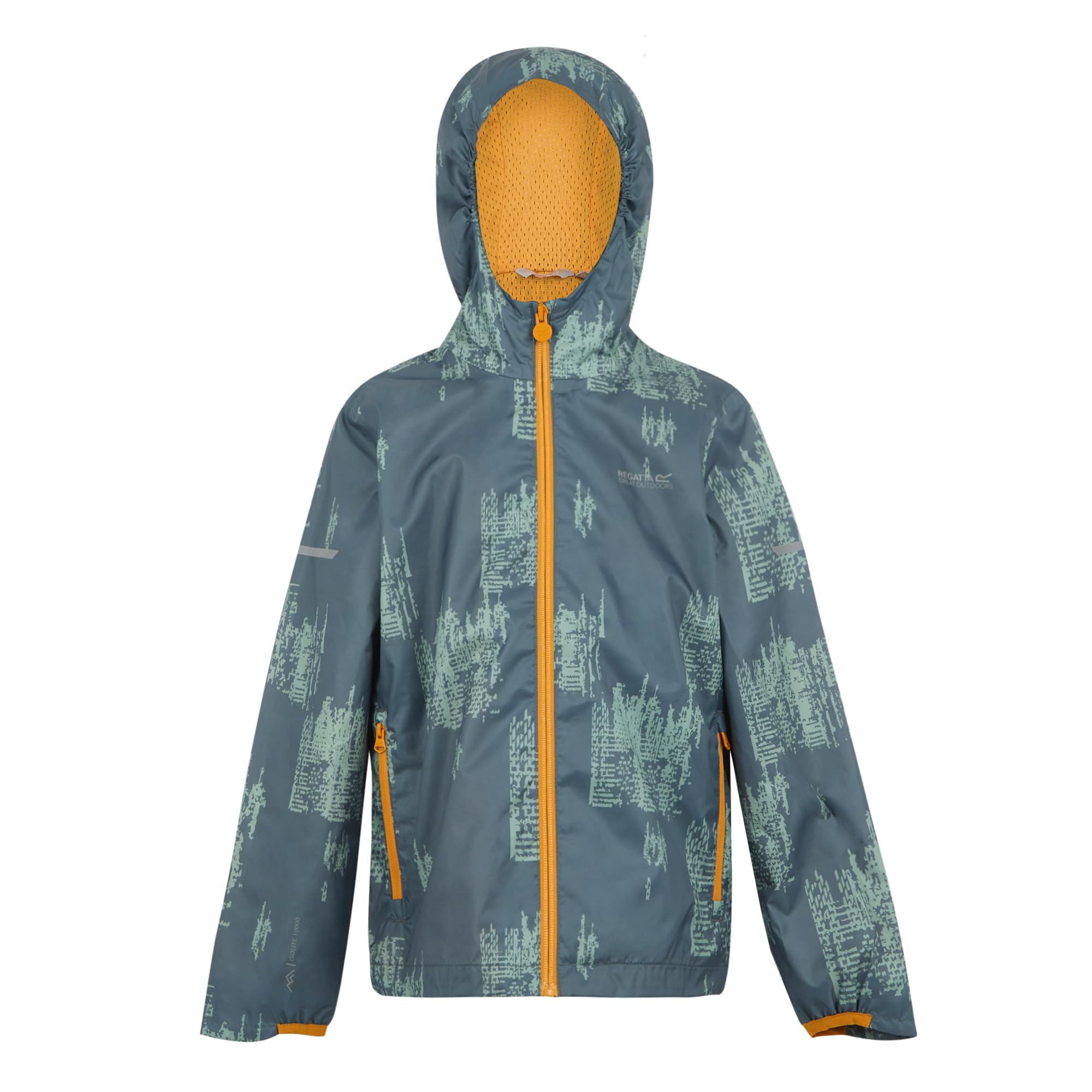 Regatta Unisex Kids Printed Lever II Waterproof Jacket Walking Hiking Coat