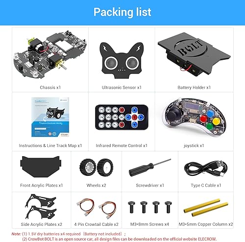 Miniatura 2 de CrowBot Bolt con mando de programación inteligente Robot Car juguetes de aprendizaje y educación para mayores de 6 años proyectos STEM para aprender