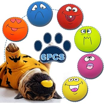 squeaky dog balls with faces