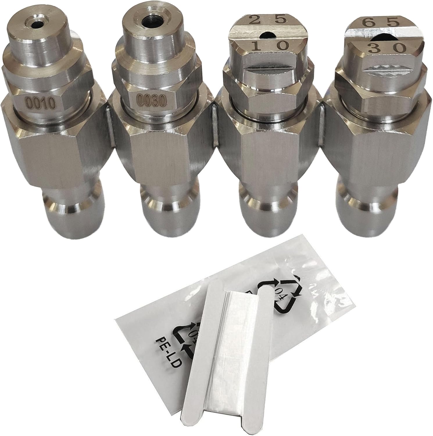 Pressure Washer Nozzle, Jrod 4 GPM Washing Tip Holder for Pressure Washer, J Rod Soft Wash System Nozzle 1/4" Quick Connect 0° 25° 65°