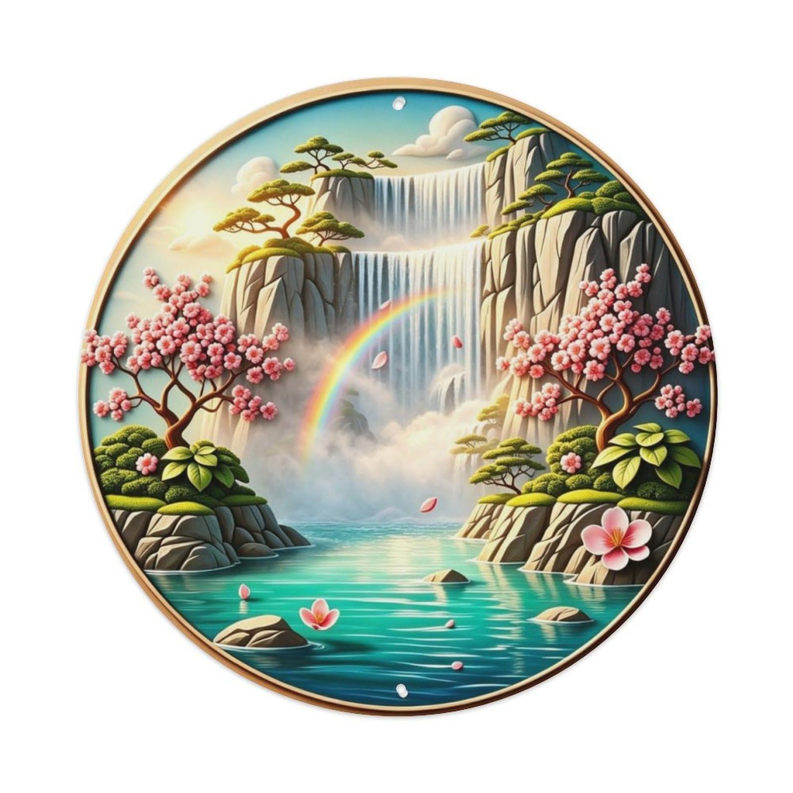 Niagara Falls Rainbow Metal Tin Sign Plaque