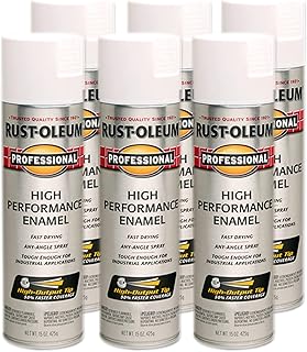 Rust-Oleum 239108-6PK Professional High Performance Enamel Spray Paint, ...