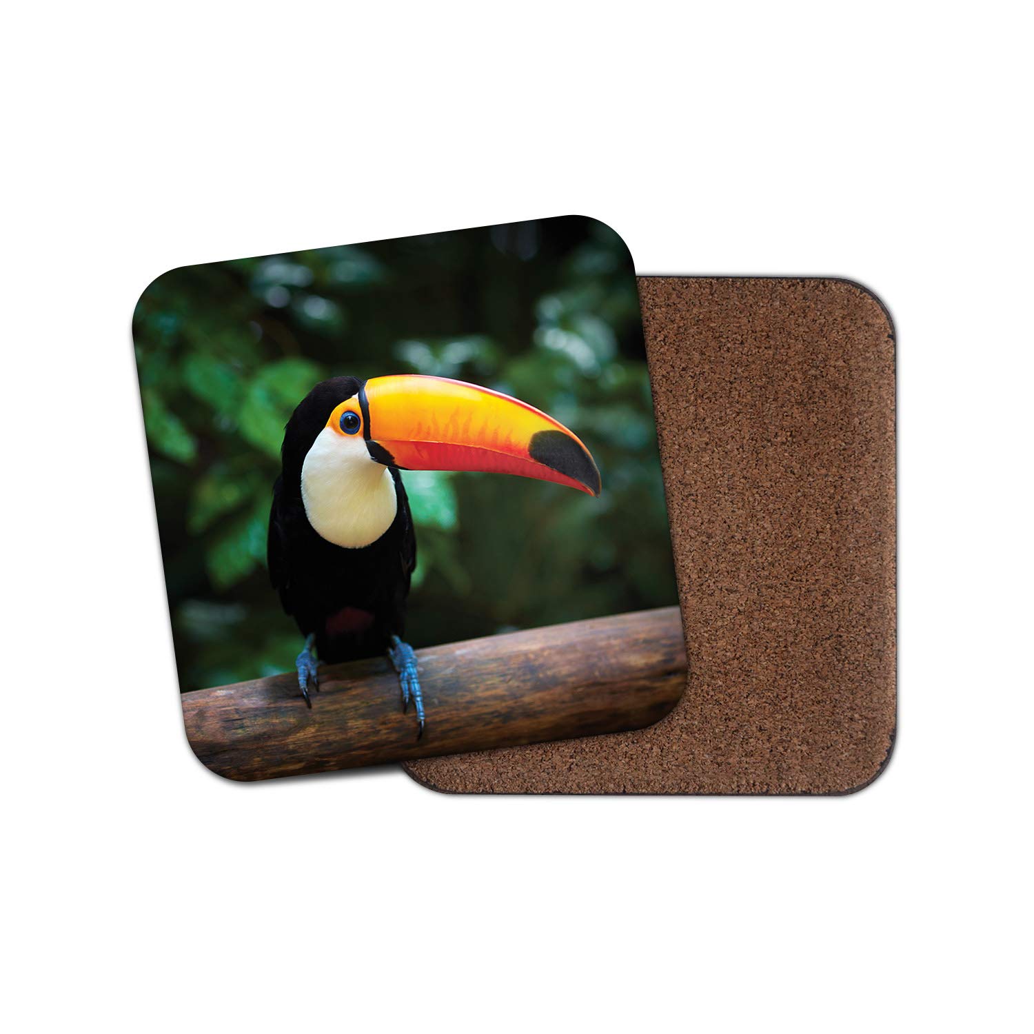 1 x Toucan Bird Coaster - Tropical Jungle South America Animals Fun #15772