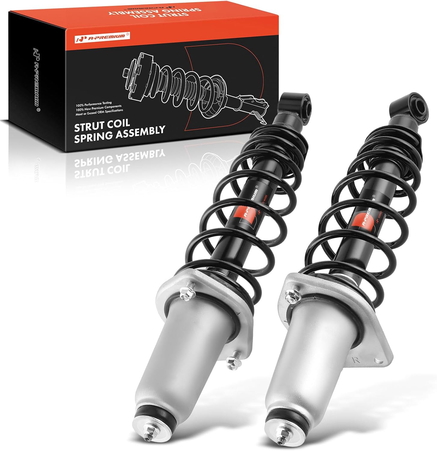 A-Premium Rear Complete Strut & Coil Spring Assembly Compatible with Mazda MX-5 Miata 2006-2014, 2-PC Set