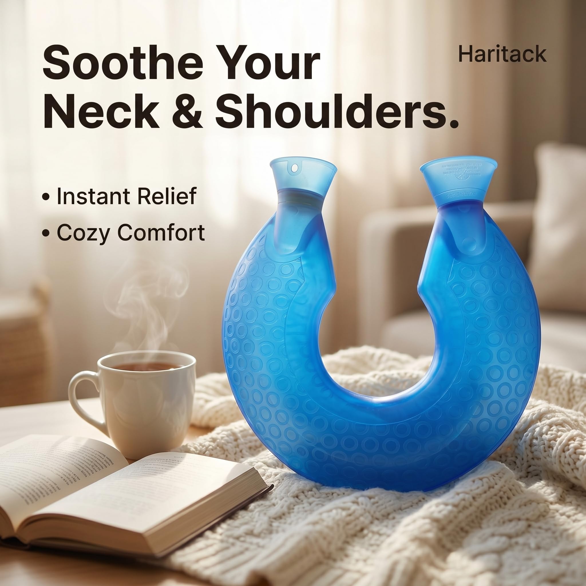 U-Shaped Neck Hot Water Bag, Multicolour — Amazon image 5