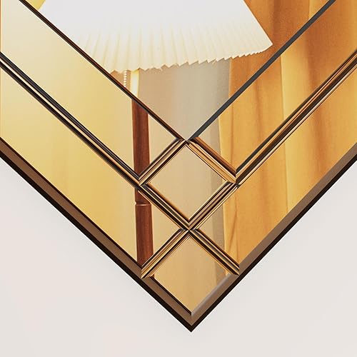 Miniatura 6 de COOL2DAY Espejo de pared rectangular sin marco, de 18 x 30 pulgadas, con borde biselado pulido, espejos decorativos modernos para decoración de