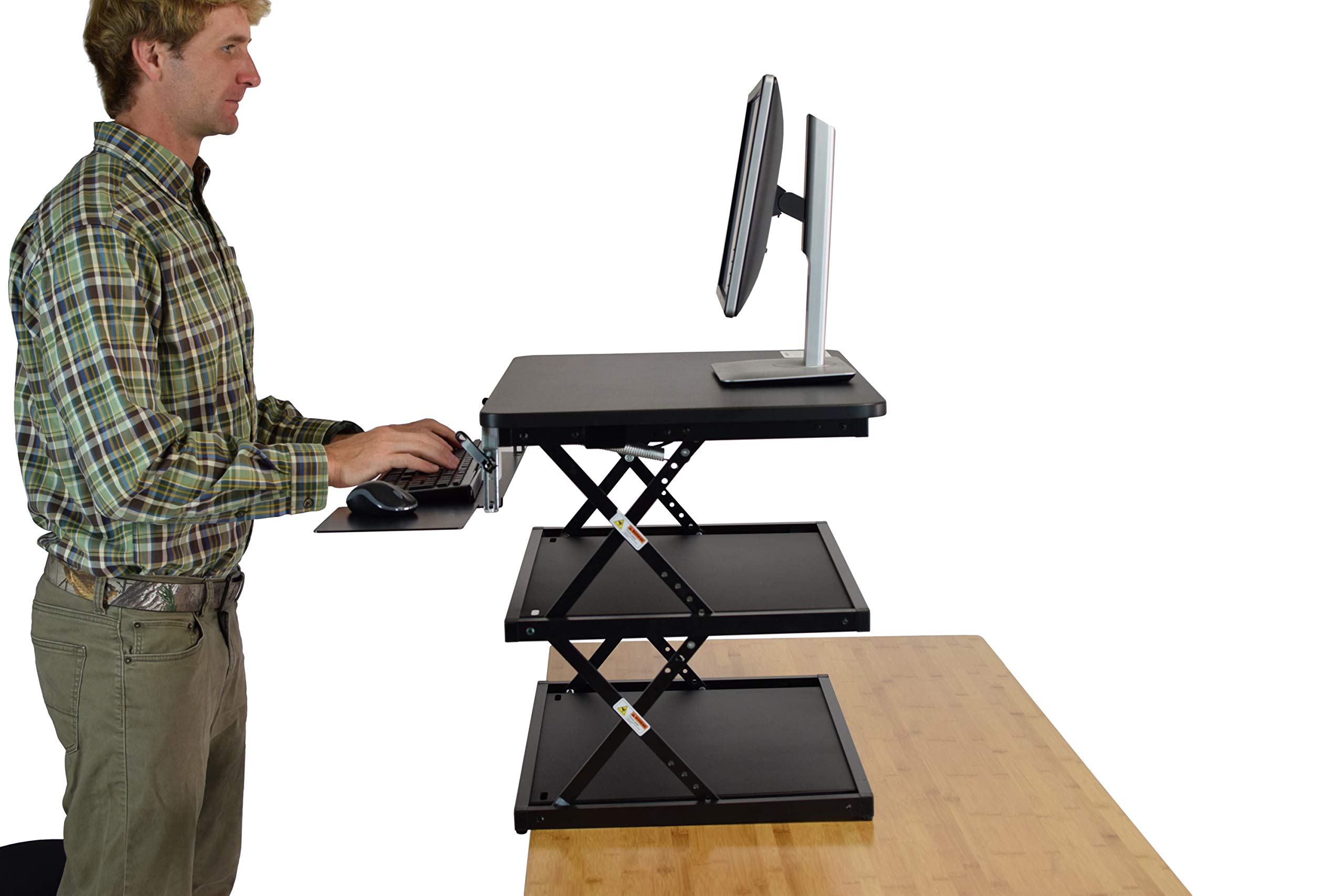 CHANGEdesk Tall Ergonomic Standing Desk Converter with Adjustable