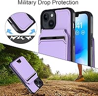 Vista 6 de Funda magnética tipo cartera para iPhone 14 Pro Max, compatible con MagSafe, con tarjetero desmontable para funda de teléfono, funda resistente a