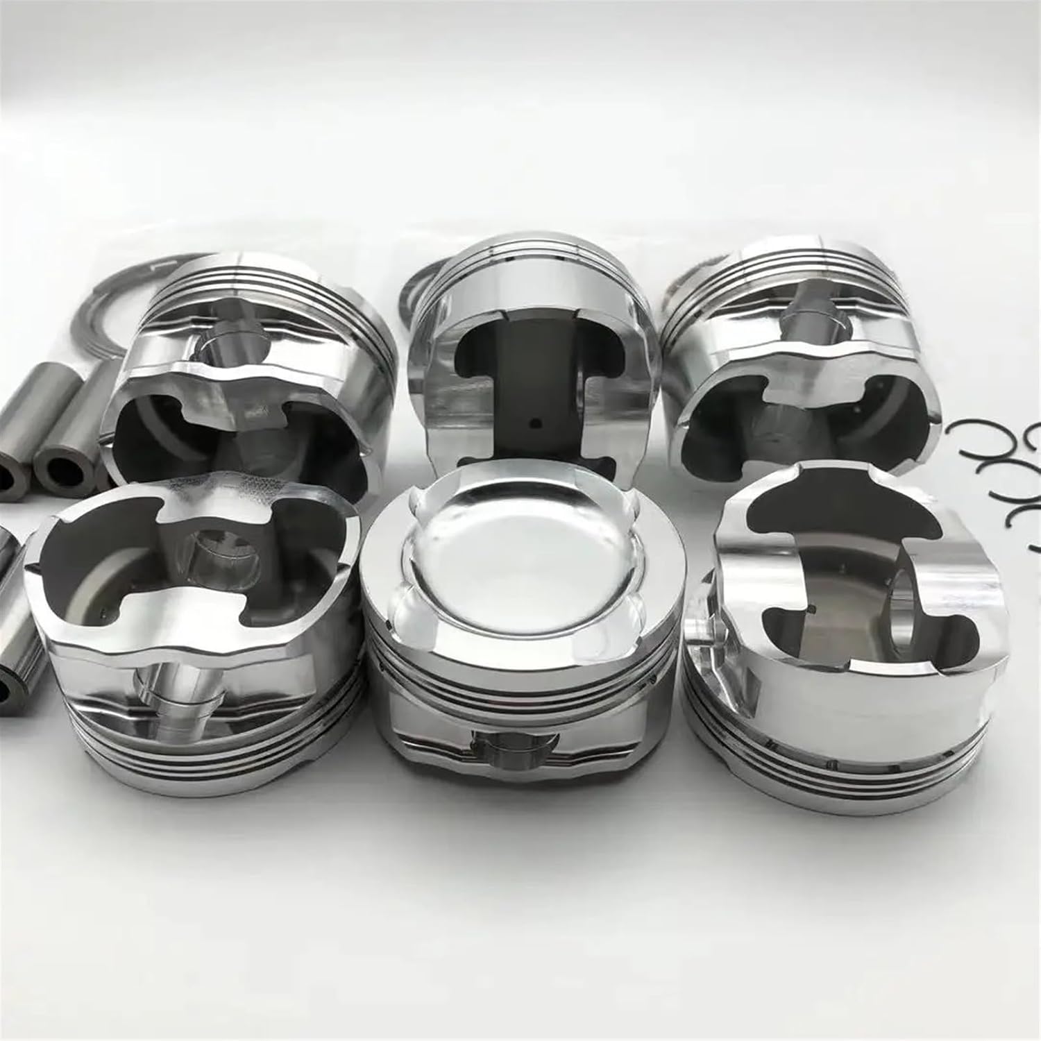 B58 Forged Piston Compatible with BMW B58B30 M3 M4 X3 X4 3 Series 82mm CR10.2:1 (Color : Without Coated)