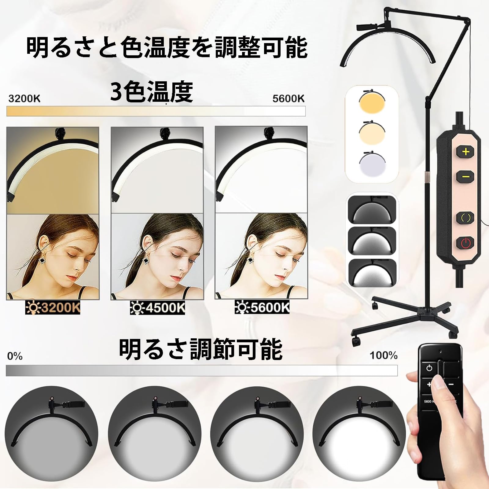 Amazon.co.jp : LEDライト マツエク 36w タトゥーライト 3色調光