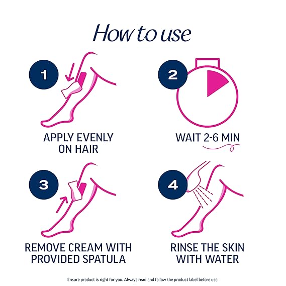 VEET Professional 2 Minute Cream for All Skin Types with Shea Butter, Effective Full Bikini & Pubic Hair Removal, Dermatologically Tested, 13.5 FL OZ Bottle w/Spatula
