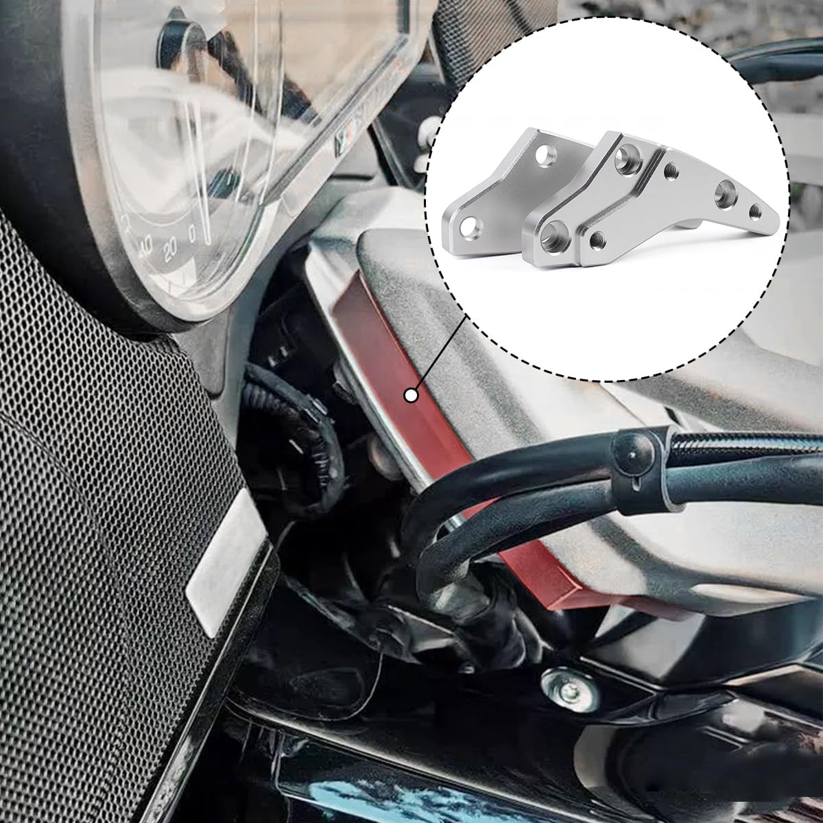 Motorcycle 1.75" Pullback Handlebar Risers Compatible with b-mw K1600GT K1600GTL 2011-2025