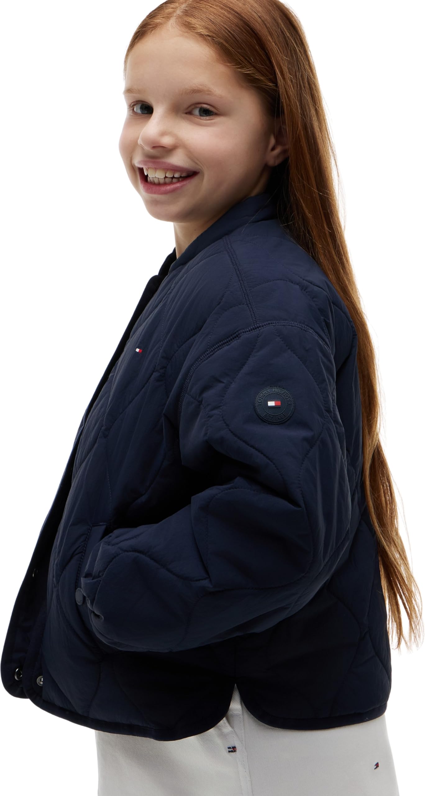 Tommy Hilfiger Mädchen Quilted Jacket Kg0kg09373 Andere Jacken