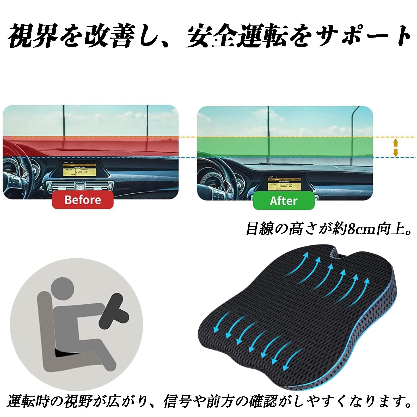 Amazon.co.jp: WeCar トヨタ 86 ZN6 シートクッション 腰 クッション