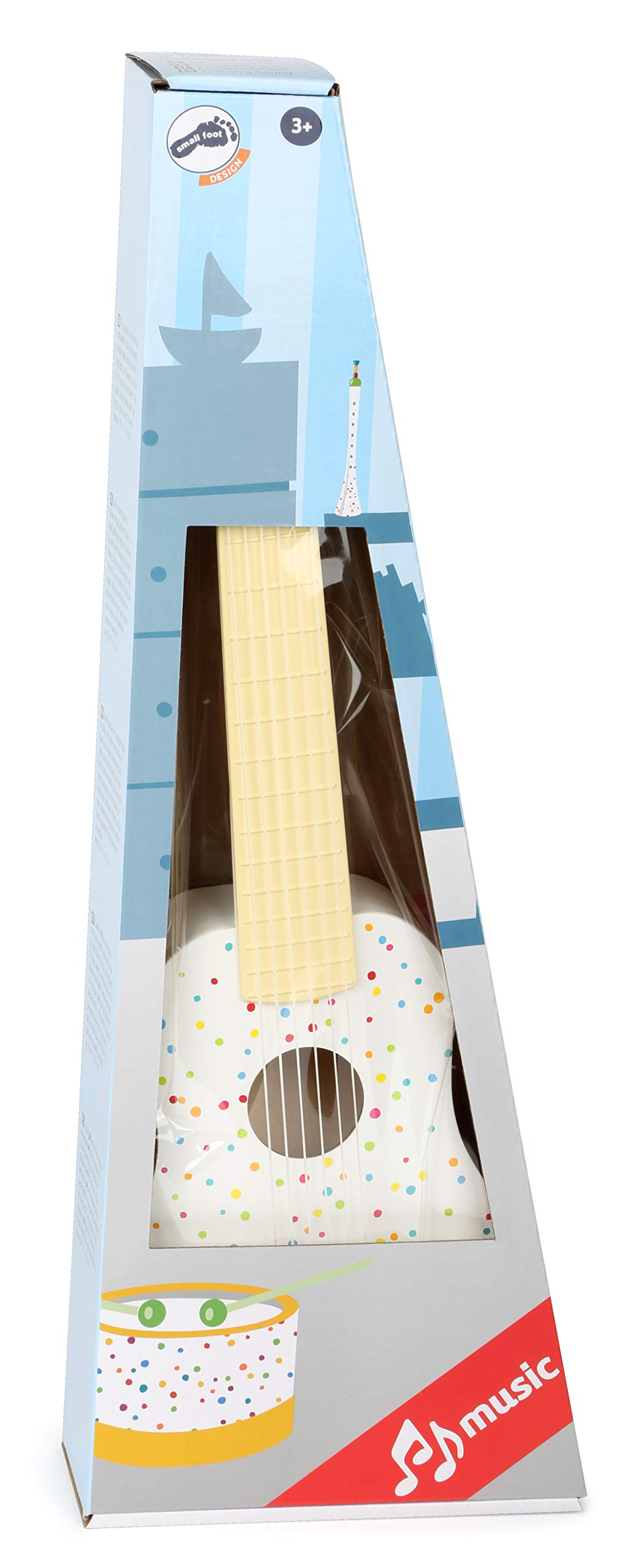 Small Foot Guitarra Infantil Sound de Madera, Instrumento Musical Que Entrena el Ritmo y el Tacto, a Partir de 3 años, 10382