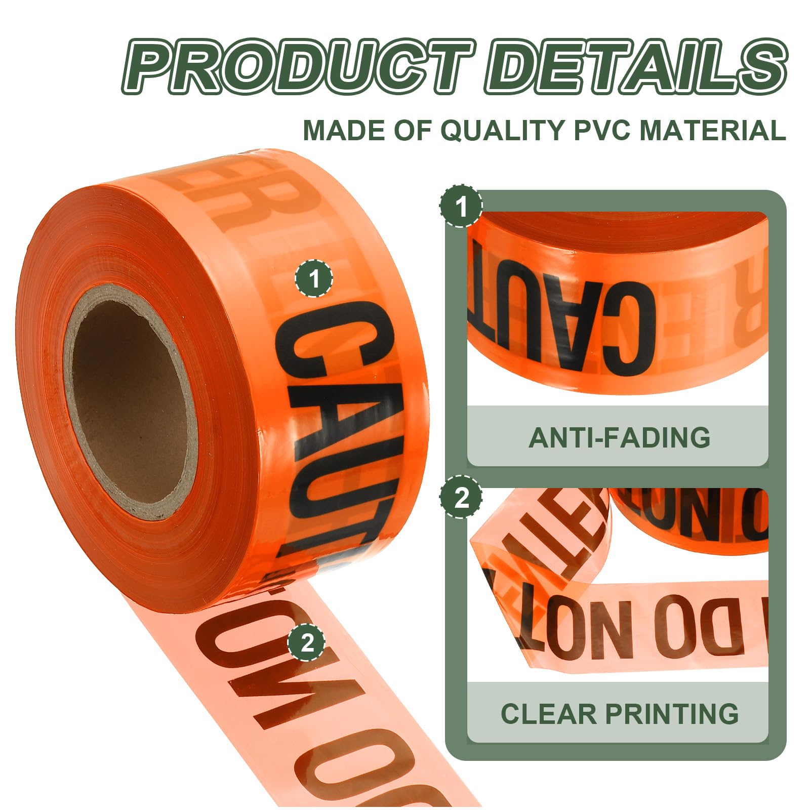 YOKIVE 1000ft x 3" Warning Tape - Image 4