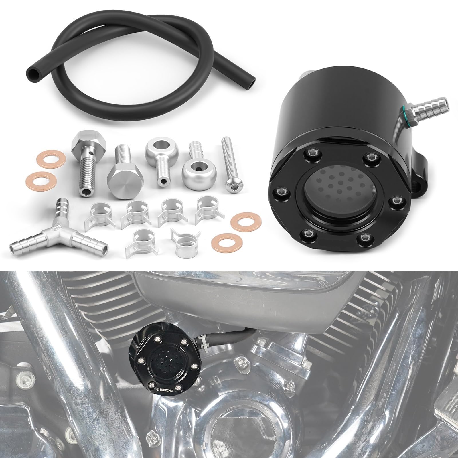 Filtra Silnikowego Pasuje do motocykla Harley Road King/Special FLHR/XS Street Glide FLHX/ST CVO FLTRX/S/ST 2017-2023 Zestaw odpowietrzników zewnętrznych