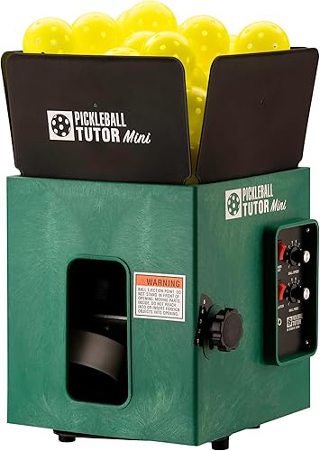 Tutor de pickleball Mini con oscilador. Fabricado en Estados Unidos por la empresa #1 de máquinas de pickleball