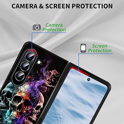 Vista 95 de Funda protectora para Samsung Galaxy Z Fold 5 2023 Slim Light Hard PC Shook Proof Funda protectora para Samsung Galaxy Z Fold 5 7.6 pulgadas - Flor
