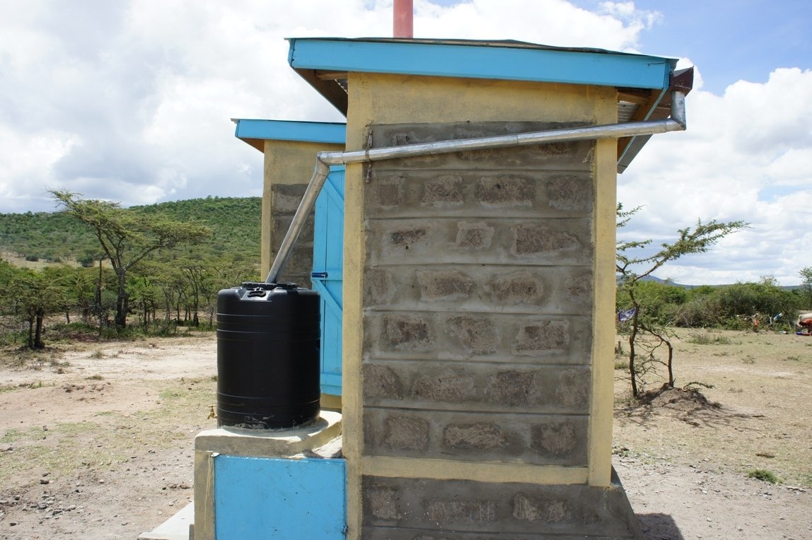 Home Comforts Canvas Print Side View Showing The Water Tank Gutter Collecting The rainwater Stretched Canvas 10 x 14