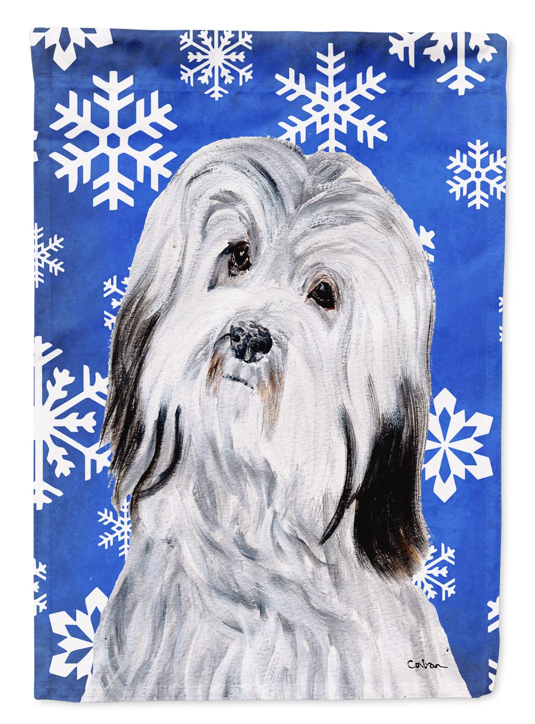 Drapeau Bichon Havanais le cadeau idéal pour les amoureux de chiens en hiver