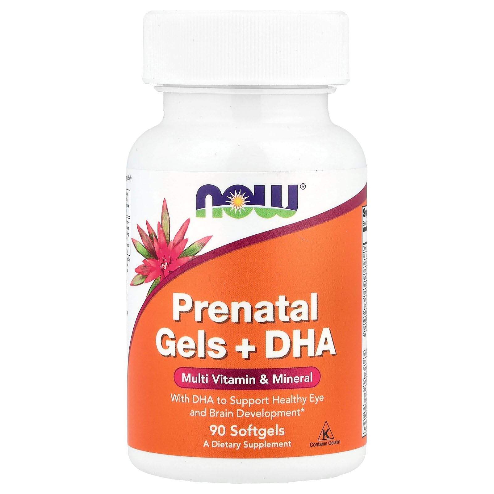 NOW Foods Prenatal Gels + DHA - 90 softgels