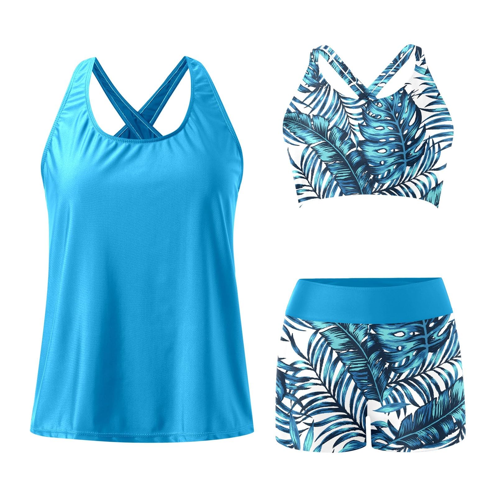 Bikini lindo con abertura, cintura alta, efecto push up, tres piezas para natación en la playa (año modelo 2026), G, L